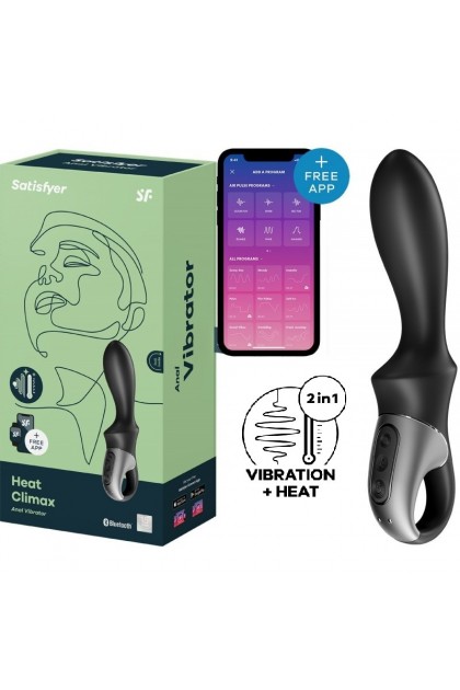 SATISFYER Sextoy Anal Vibrant Chauffant Connecté Rechargeable en